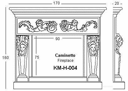 Caminetti in pietra KM-H-4