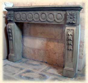 Stone fireplace: KM-H-30
