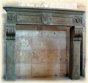 Stone fireplace: KM-H-31