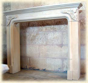 Stone fireplace: KM-H-32