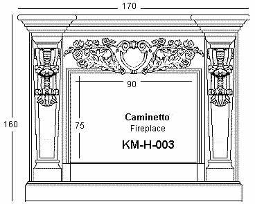 Caminetti in pietra KM-H-3